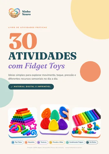 Capa do material 30 Atividades com Fidget Toys